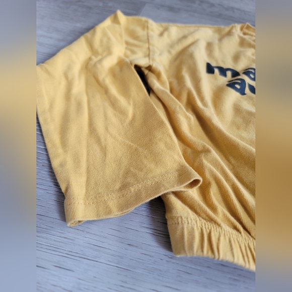 Zara Girls' Marigold Long Sleeve Bungee Cord Slogan Crop Top 7-9Y - Picture 4 of 11